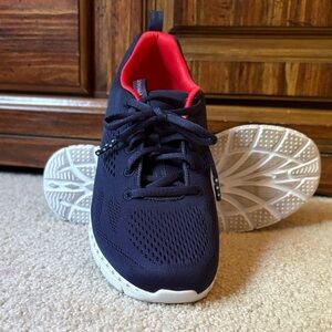 Skechers Navy and Pink Women's Sneakers